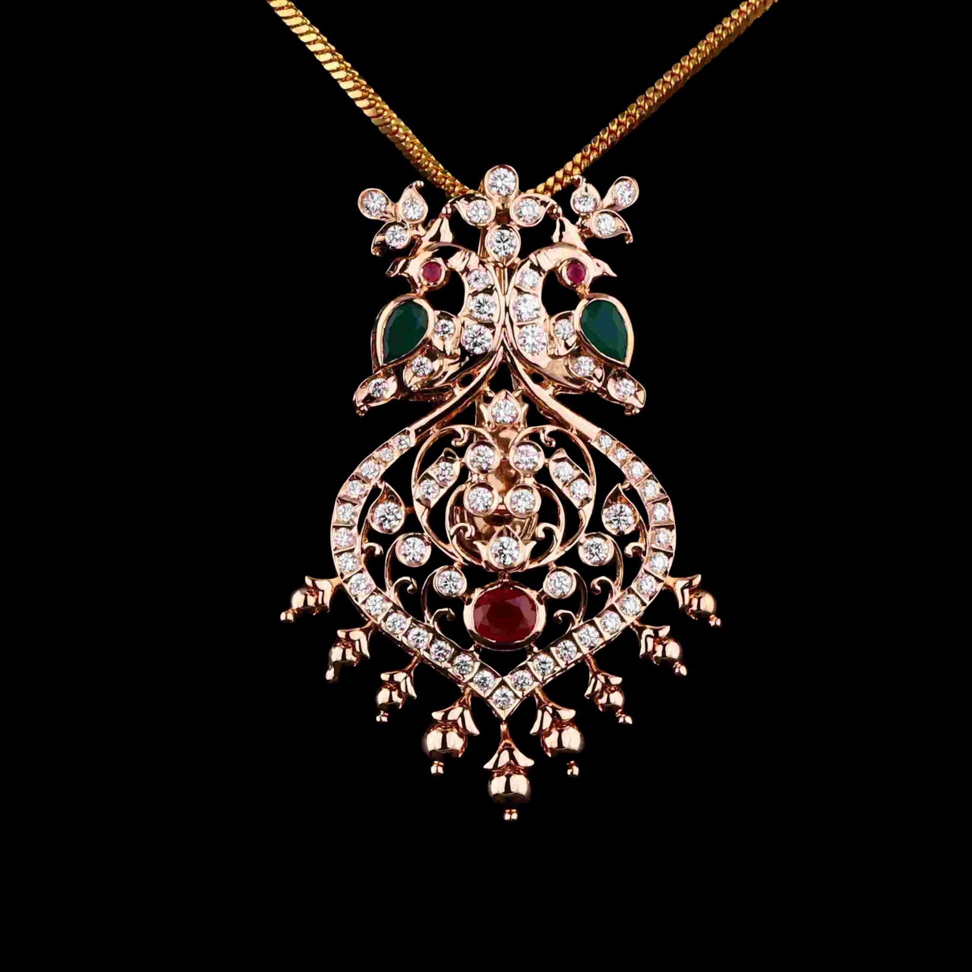 Diamond PENDANT With 10.228 Gms of 18 Kt Gold and 1.146 Cts of Certified Natural Diamonds Code: MJ26PND57