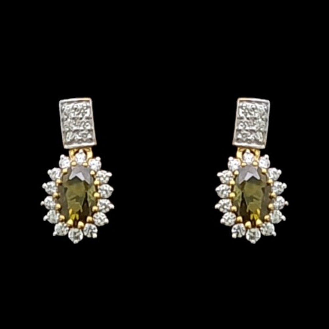 18 KT DIAMOND EARRING 1.67 Gms - MJ25ER332