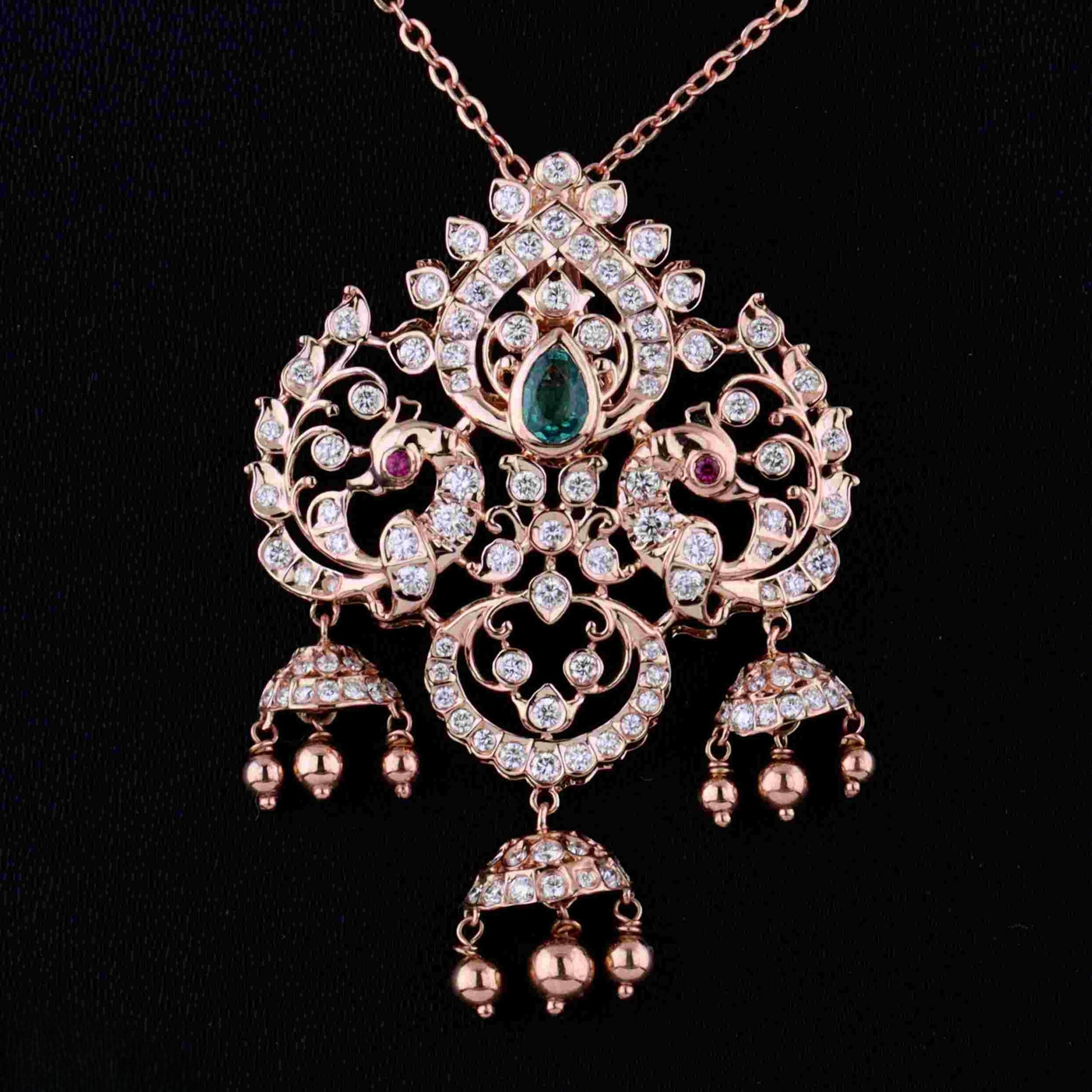 Diamond PENDANT With 13.275 Gms of 18 Kt Gold and 1.542 Cts of Certified Natural Diamonds Code: MJ26PND133