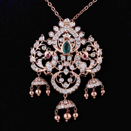 Diamond PENDANT With 13.275 Gms of 18 Kt Gold and 1.542 Cts of Certified Natural Diamonds Code: MJ26PND133
