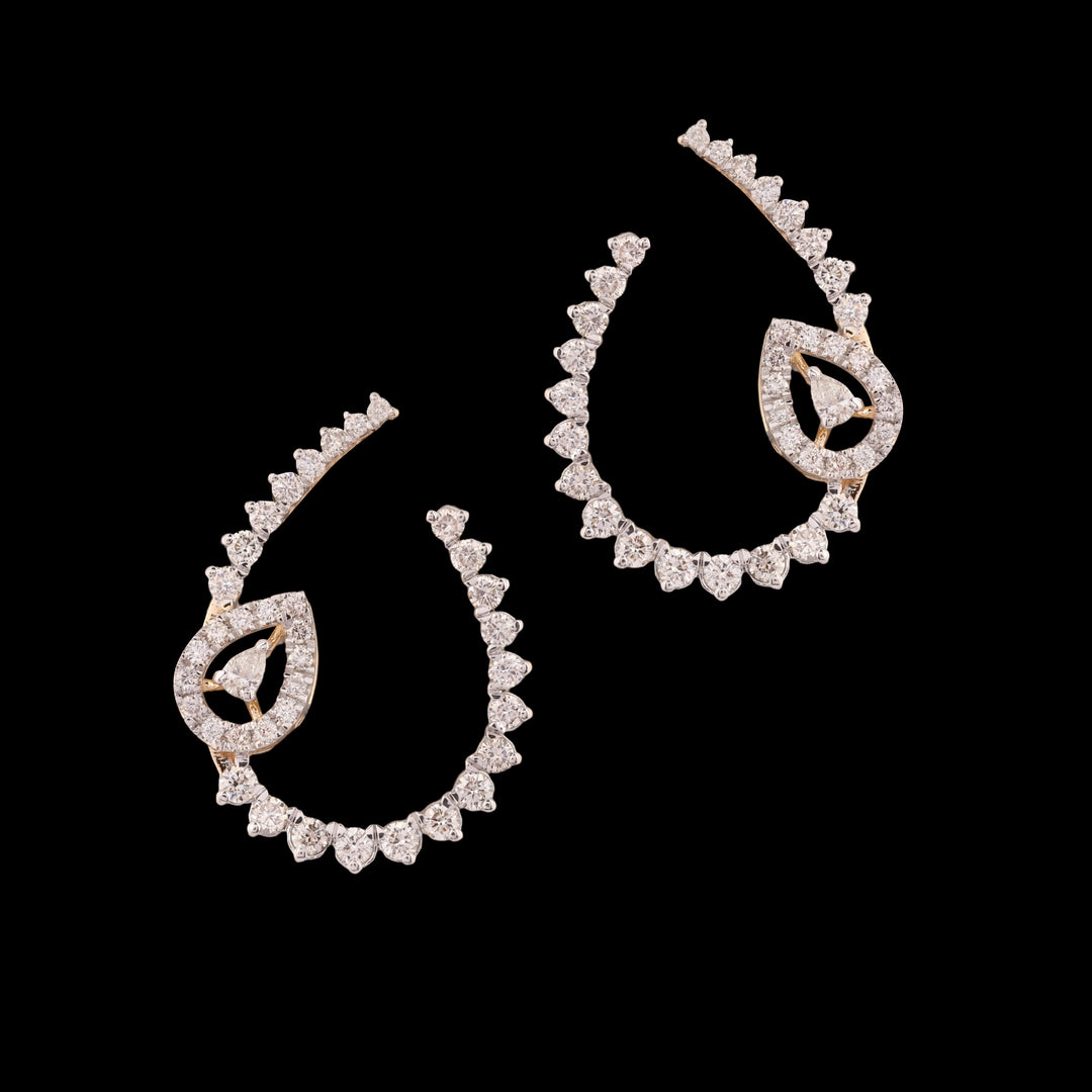 18 KT DIAMOND EARRING 5.22 Gms - MJ25ER58