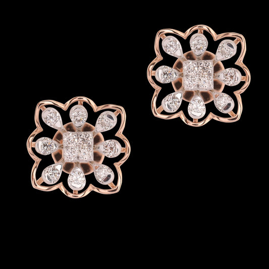 18 KT DIAMOND EARRING 3.582 Gms - MJ25ER13