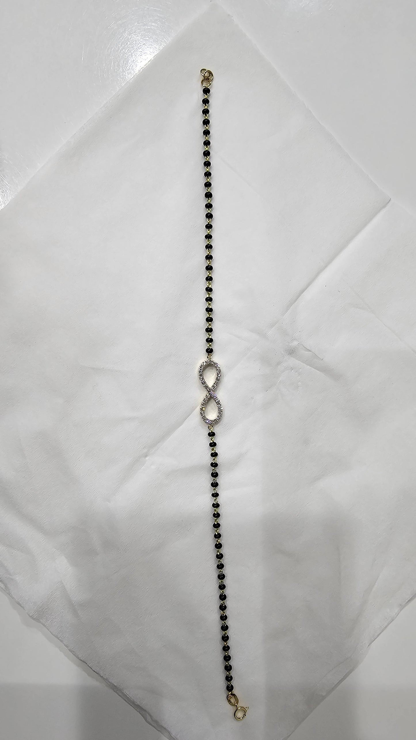 18 Kt Gold and Diamond Anklet | 3.500 Gms - 0.300 Cts
